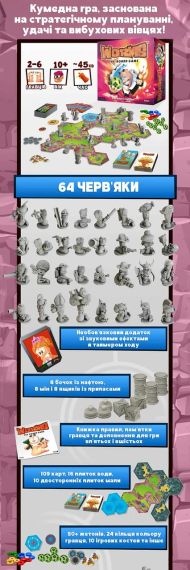 Настільна гра Черв'ячки. Колекційне видання (Worms) | Зображення 6