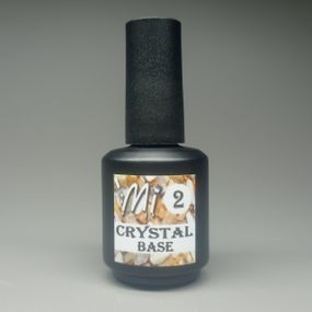 Crystal base Mi #2 (молочна база із золотою поталлю) 15мл (пляшка з пензликом)
