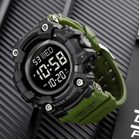 Чоловічий годинник Skmei 1968 Military-Black | Зображення 1