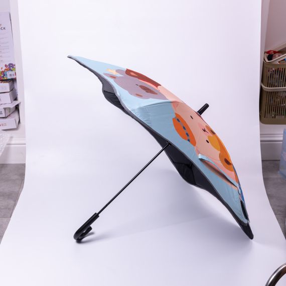 Парасолька дитяча механічна елегантна з принтом міцна надійна з поліестеру діаметр 90 см HP-23-13R | Зображення 6