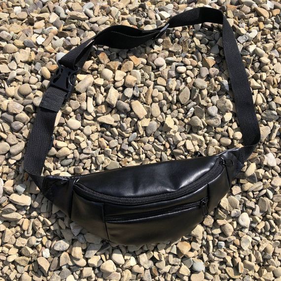 Чоловіча легка бананка, Чоловіча барсетка на пояс чоловічі Поясна сумка без принту JW-29 | Зображення 7