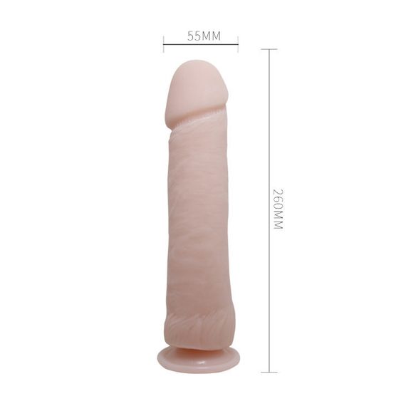 Фалоімітатор без мошонки - The Big Penis String Stimulation, 26 см Sex Aura | Зображення 3