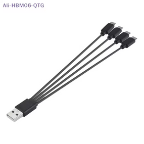 Кабель USB Type-C 4 в 1 Type-C Чорний 0.2 м