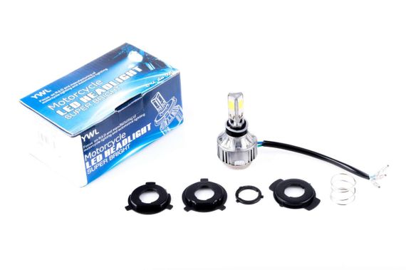 Лампа диодная универсальная с переходниками   (12V 8W/18W)   (mod:3)   YWL