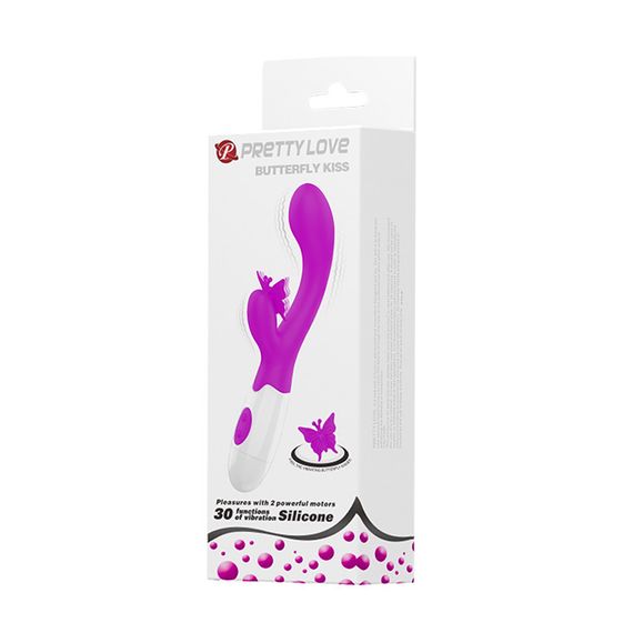 Вибратор - Pretty Love Butterfly Kiss Vibrator Purple Sex Aura | Зображення 7