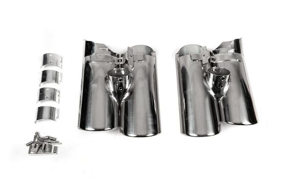 Насадки на глушитель V2 (2 шт) для Mercedes S-сlass W220 | Зображення 5