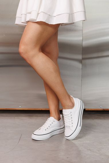 Кеди жіночі 591728 Білі 36 37 38 39 40 | Зображення 7