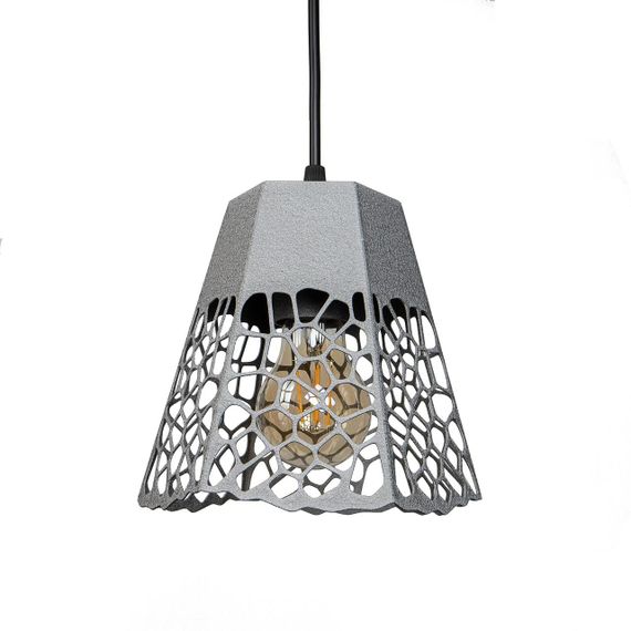 Світильник підвісний (люстра) Floret P170 Муар, Срібло, Atmolight