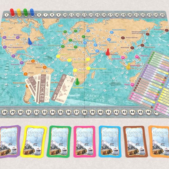 Настольная игра "Галопом по миру" 1069 на укр. языке | Зображення 4