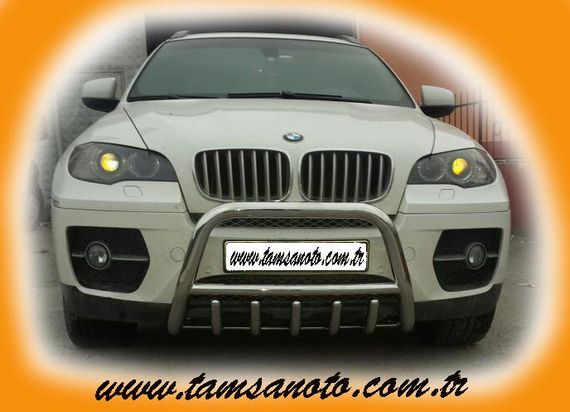 Кенгурятник WT003 (нерж.) 60мм для BMW X6 E-71 2008-2014рр | Зображення 1