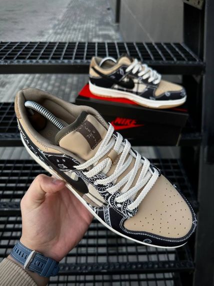Кросівки Nike SB Dunk Low x Travis Scott Cactus Jack кемел | Зображення 7