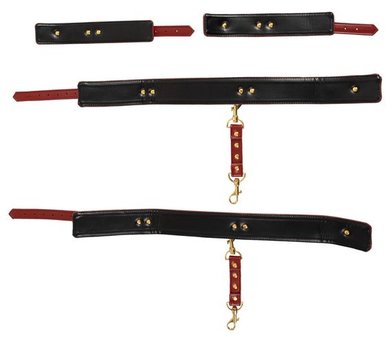 Наручники та настегнані фіксатори Bad Kitty червоні | Зображення 8