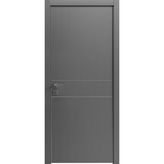 Двери Rodos MODERN Flat-01 INSIDE каштан сірий