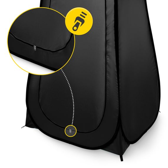 Намет туалет-душ, переодягальня Mountain Goat Pop-Up 200 x 110 x 110 см саморозкладний Black (P-5905973405195) | Зображення 8