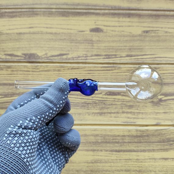 Стеклянная трубка Skull Turn Oil Blue | Зображення 1