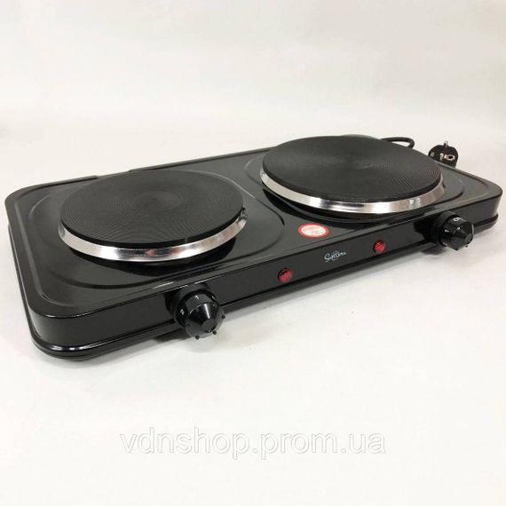 Кухонная плита для маленькой кухни, Электрическая плита на две конфорки для стола NX-46 | Зображення 2