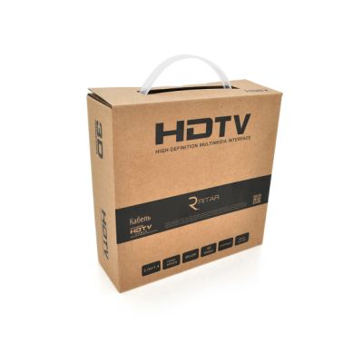 Кабель мультимедийный HDMI M to HDMI M 5.0m V1.4 4K black Ritar (HDMI(M)/(M)V1.4-5m-348B) | Зображення 1