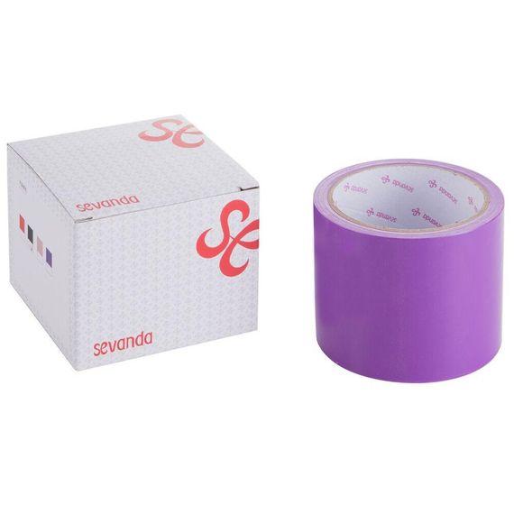 Скотч для бондажу LOCKINK SEVANDA Electrostatic Tape, фіолетова, 16 м Sex Aura
