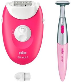 Епілятор Braun Silk Epil 3 SE-3-202 рожевий