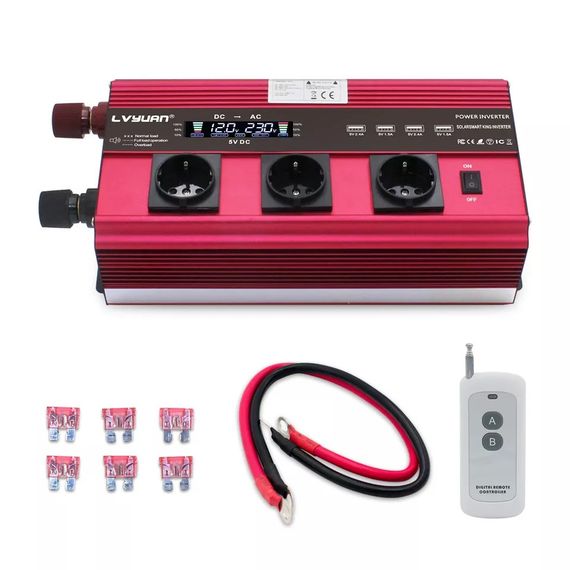 Inverter потужний інвертор перетворювач моделювальний 24/220 12000w | Зображення 1
