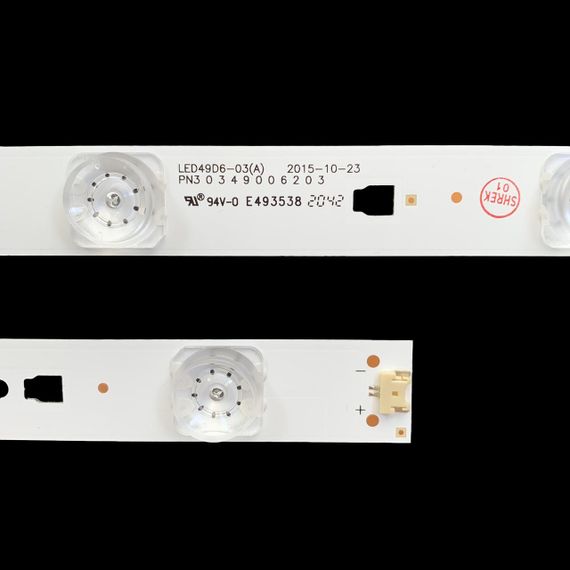 LED підсвітка TV Kivi 49-50" 483mm 6-led 3V LED49D6-03(A) LED50D06-ZC14AG-03 FD4951A-LU 30349006203 1шт. | Зображення 6