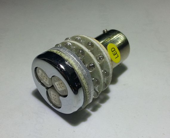 Светодиодная автолампа 1156(P21W)-S25-BAY15s 3HP6+24LED. CHI MING