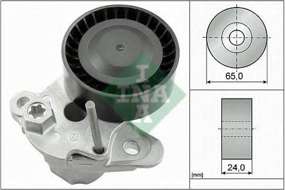 Натяжна планка, полікліновий ремінь VW 04E 145 299 (Вир-во INA) INA 534048010 на AUDI A1 (8X1, 8XF)