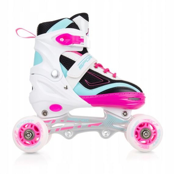 Роликові ковзани SportVida 4 в 1 Size 39-42 White/Pink/Blue (SV-LG0033) | Зображення 6