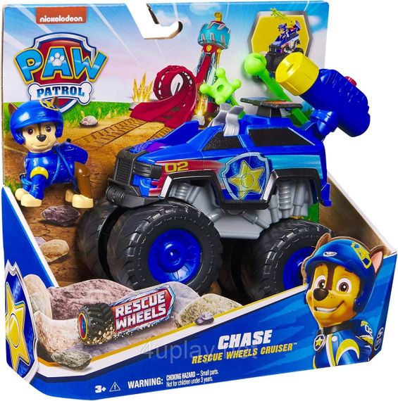 Paw Patrol Rescue Wheels Рятувальний автомобіль з водієм Гонщик серії Мега колеса Щенячий патруль Оригінал