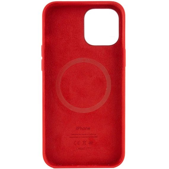 Чохол Silicone case (AAA) full with Magsafe and Animation для Apple iPhone 12 Pro Max (6.7") Червоний / Red | Зображення 2