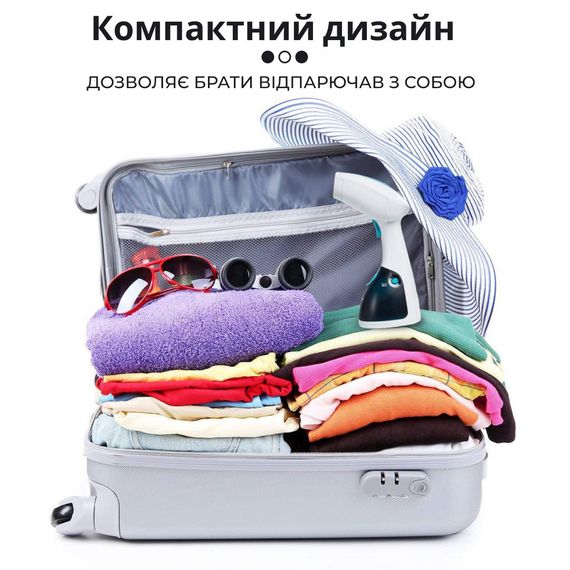 Ручний відпарювач для одягу SOKANY  250 мл  Блакитний Lugi AJ2205BL | Зображення 4