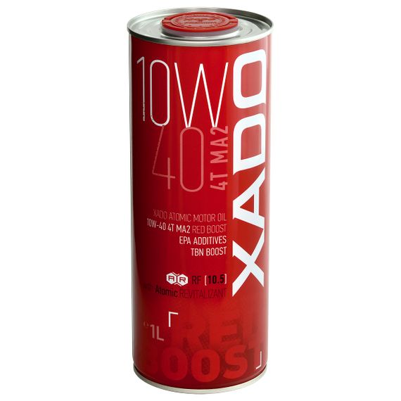 Олива XADO Atomic OIL 4T MA2 RED BOOST 10W-40  1л