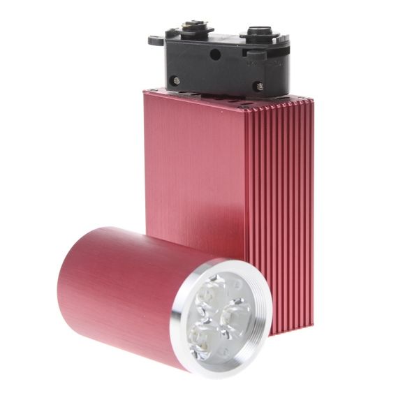 Светильник трековый поворотный LED 205/3x3W NW RED | Зображення 1