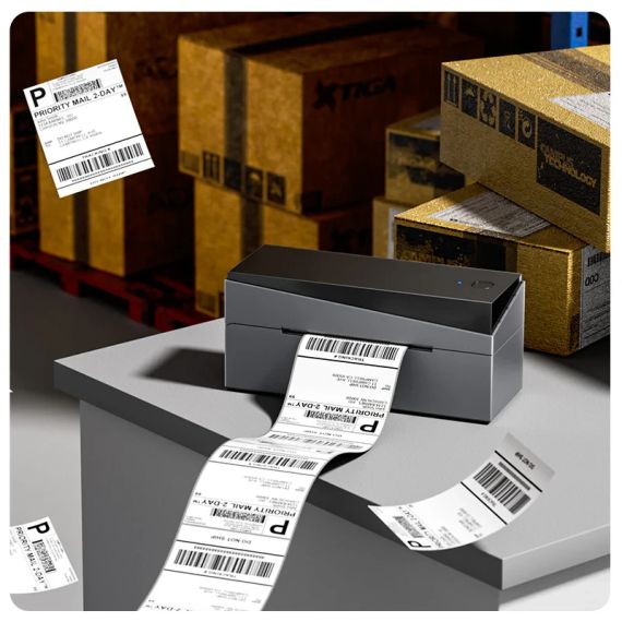 Принтер етикеток для доставки Phomemo PM249-BTZ з Bluetooth та USB | Зображення 2