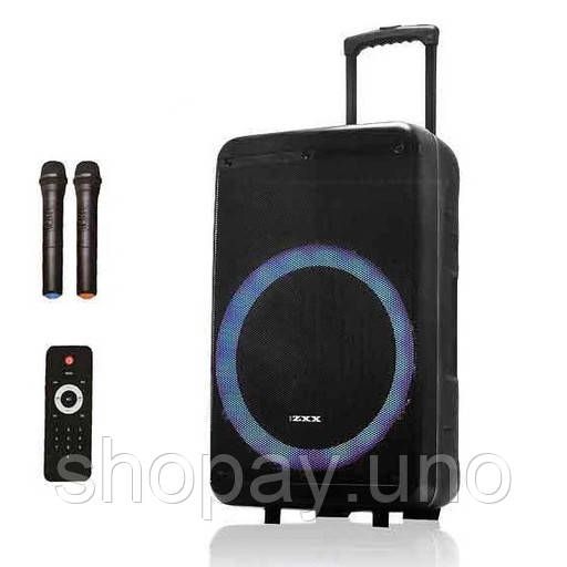 Акустична колонка з акумулятором ZXX-7676 200Вт портативна переносна колонка Bluetooth на колесах
