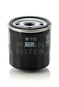 Фільтр масляний двигуна (вир-во MANN) MANN-FILTER W712 на FORD ESCORT   (AFH, ATH)
