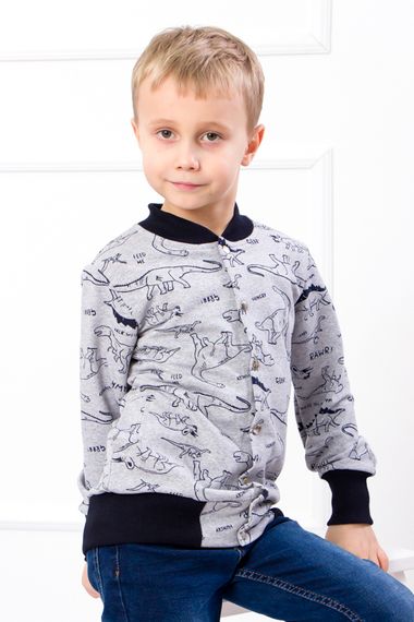 Бомбер для хлопчика Носи своє 146 Сірий (p-6672-66812) | Зображення 1