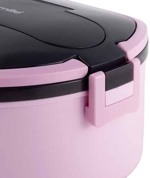 Ланч бокс 750мл нержавіюча сталь та пластик pink | Зображення 2