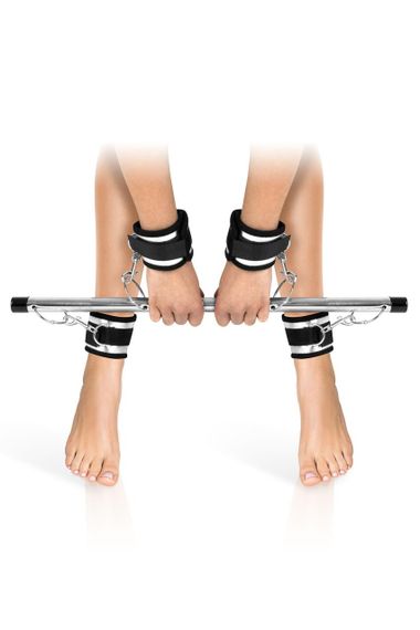 Фіксатор для рук і ніг Fetish Tentation Submission bar with 4 cuffs Sex Aura