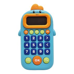 Музична гра 99-7 Калькулятор 14см, звук, на бататарі, в коробці (6903317586493) Блакитний