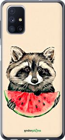 Чохол на Samsung Galaxy M51 M515F Єнотик з кавуном "4605u-1944-2448"