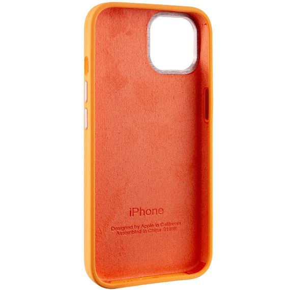 Чохол Silicone Case Metal Buttons (AA) для Apple iPhone 12 Pro Max (6.7") Силікон, Жовтогарячий/Marigold | Зображення 5