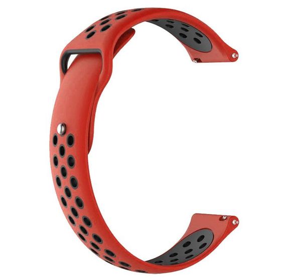 Спортивний ремінець Primo Perfor Sport для годинника Samsung Gear S2 Classic SM-R372 / R735 - Red&Black | Зображення 3
