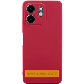 Чехол TPU GETMAN Liquid Silk Full Camera для Motorola Moto G06 Красный / Dark Red