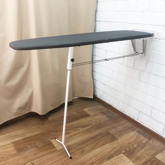 Прасувальна дошка настінна на опорі з амортизаторами, 120*38