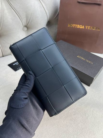 Гаманець чорний Bottega Veneta Cassette k426 | Зображення 1