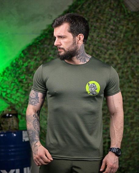 Тактична волога відводна футболка Soldier oliva ПП7618 | Зображення 1