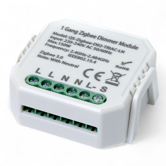 435121 Розумний вимикач - регулятор Tervix Pro Line ZigBee Dimmer (1 клавіша) | Зображення 1