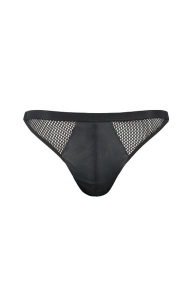 Мужские открытые слипы Passion 034 OPEN LUKE S/M Black, экокожа sexstyle | Зображення 2