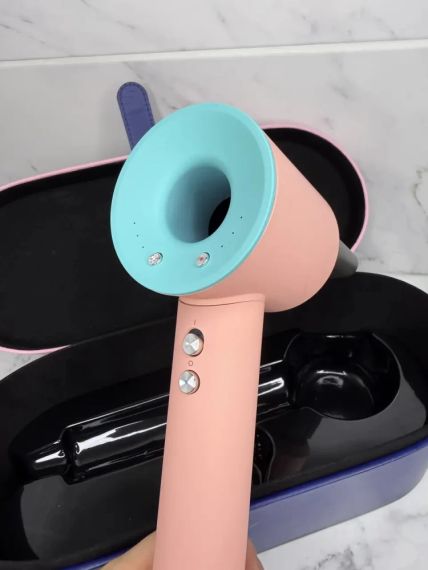 Super Hair Dryer фен с кейсом 1 насадка керамик Бірюзовий
